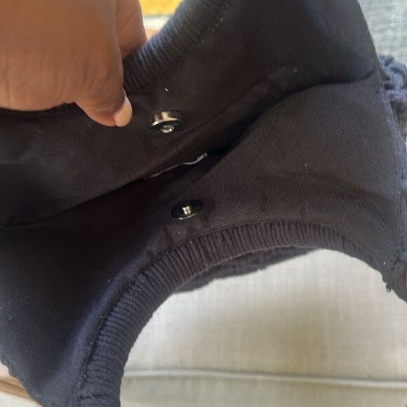 Sigrid Olsen Black Crochet Wooden Handled Handbag - Picture 6 of 7